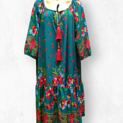 Rochie ETNO verde