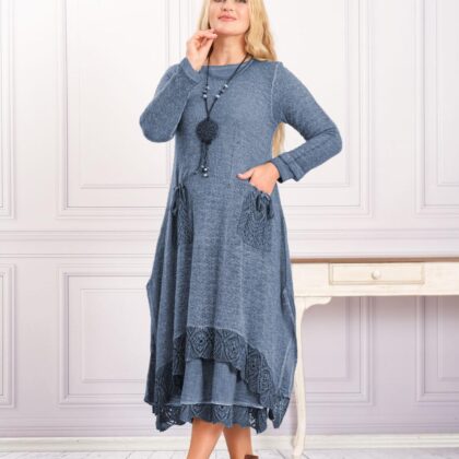 Rochie Boho Chic N2 albastra