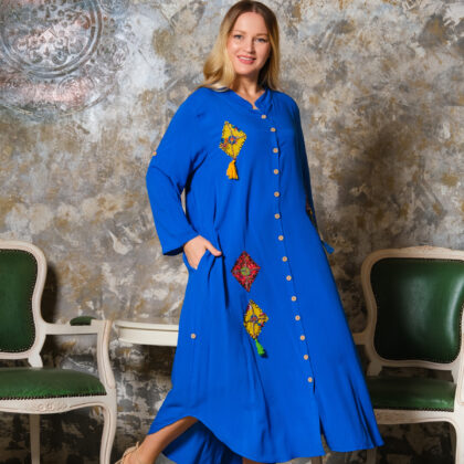 Rochie Boho Chic PT12 albastra