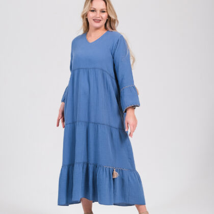 Rochie Boho Chic FD 10 albastra