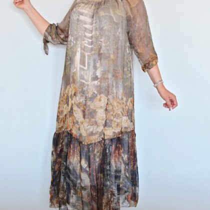 Rochie matase MARIANA F1 maro
