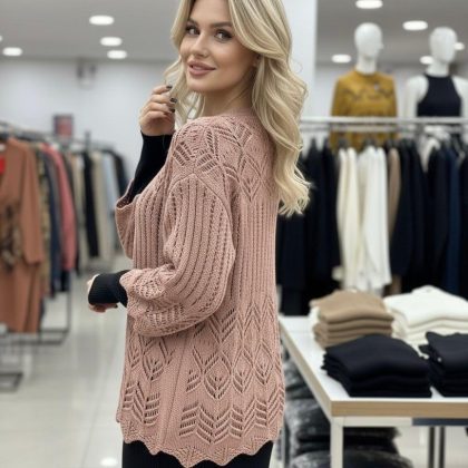 Cardigan Mara roz somon