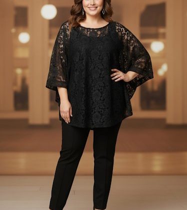 Bluza Mirela dantela neagra