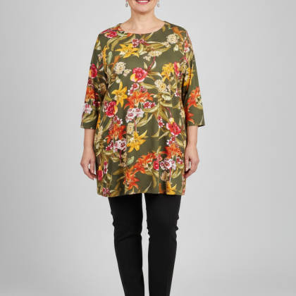 Bluză Alina verde floral