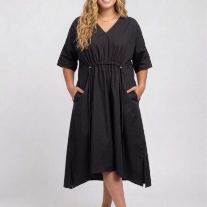 Rochie MIRELA poplin neagra