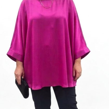 Bluza MIRELA fucsia voal peliculizat M002