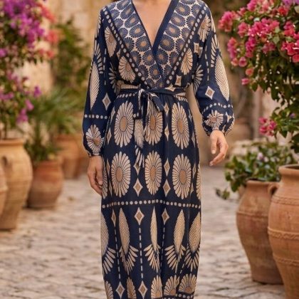 Rochie DANIELA bleumarin floral
