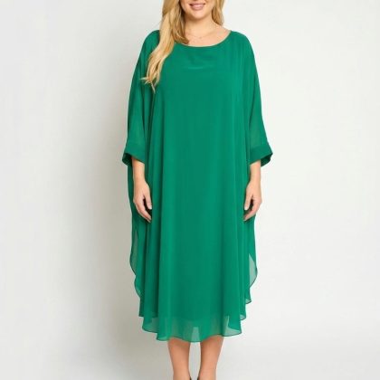 Rochie MIRELA din voal verde