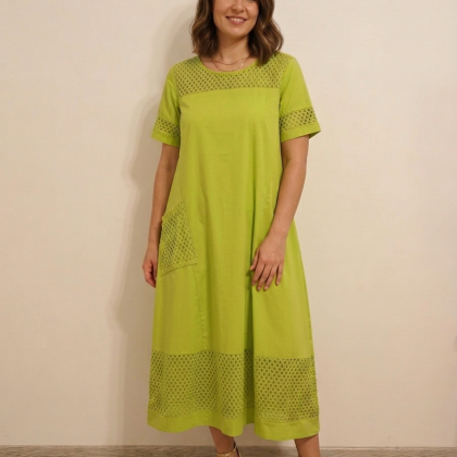 Rochie bumbac fistic R1