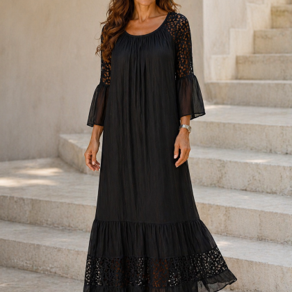 Rochie matase IOANA neagra