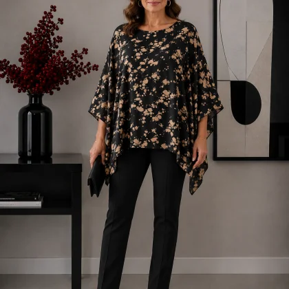 Bluza satin neagra PT02