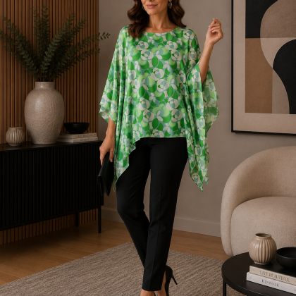 Bluza MIRELA satin verde PT08