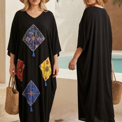 Rochie BOHO CHIC neagra SD1