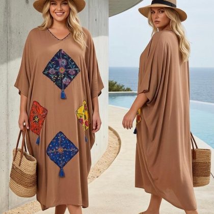 Rochie BOHO CHIC maro SD1