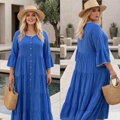 Rochie BOHO CHIC albastra VP01