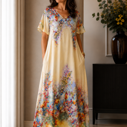 Rochie din vascoza cu matase MARI 01