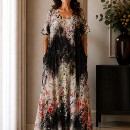 Rochie din vascoza cu matase MARI 02
