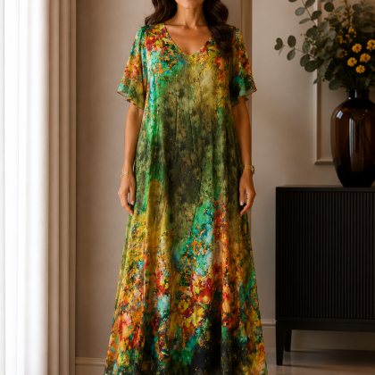 Rochie din vascoza cu matase MARI 03