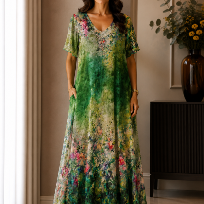 Rochie din vascoza cu matase MARI 06