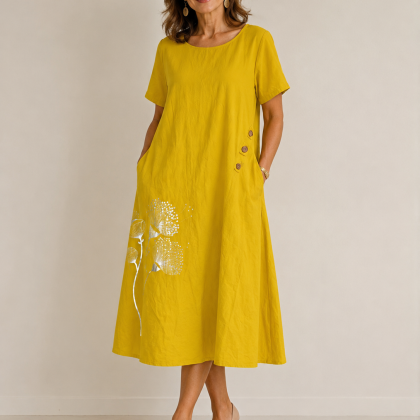 Rochie STELA galbena 01