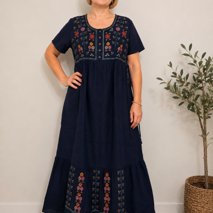 Rochie MARIANA bleumarin traditionala
