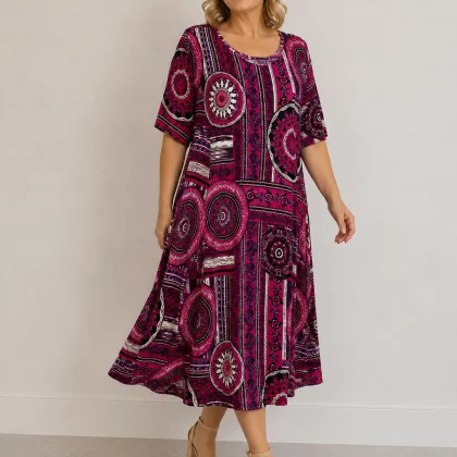 Rochie Iovana mov abstract