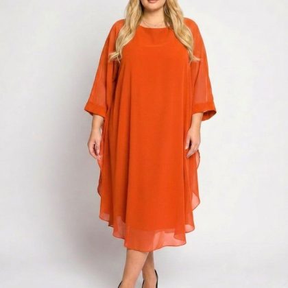 Rochie MIRELA voal corai