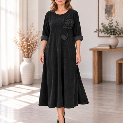 Rochie lunga raiat IRINA D3
