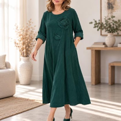 Rochie lunga raiat IRINA D2