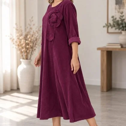 Rochie lunga raiat IRINA D4