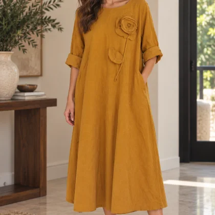 Rochie lunga raiat IRINA D5