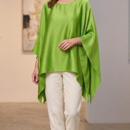 Bluza ALEXIA fistic cu doua colturi