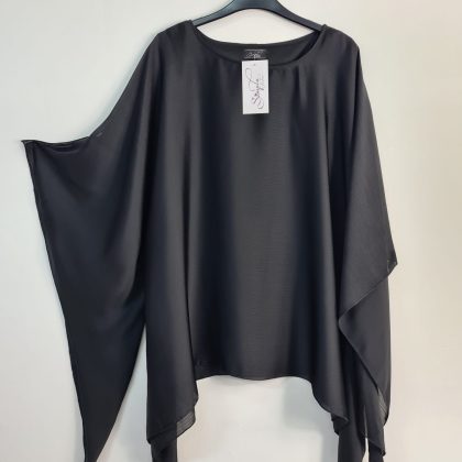 Bluza ALEXIA voal peliculizat neagra