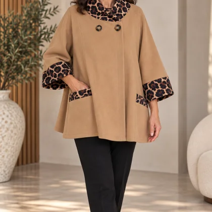 Jacheta GETA animal print crem 01
