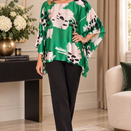 Bluza ALEXIA satin abstract M4