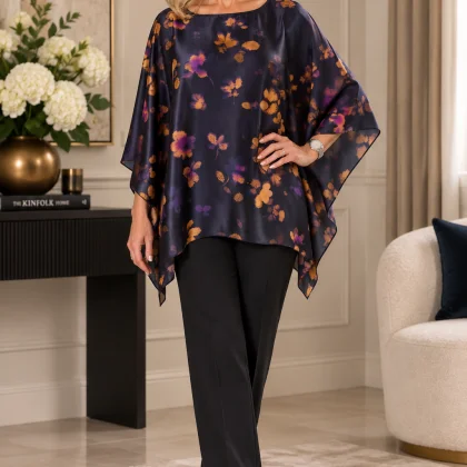 Bluza ALEXIA satin abstract M5